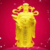 純金財(cái)神擺件定制、絨沙金財(cái)神工藝品擺件定做批發(fā)