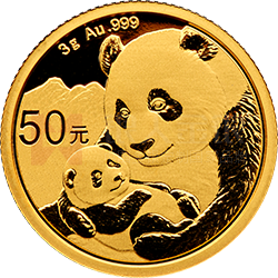 2019版熊貓金銀紀念幣3克圓形金質(zhì)紀念幣