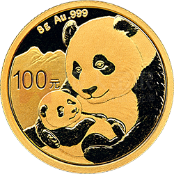 2019版熊貓金銀紀念幣8克圓形金質(zhì)紀念幣